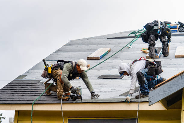 Professional Roofing technician working in Buckley, MI